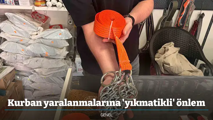 Kurban yaralanmalarına 'yıkmatikli' önlem