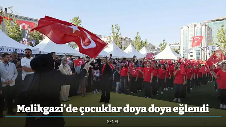 Melikgazi'de çocuklar doya doya eğlendi