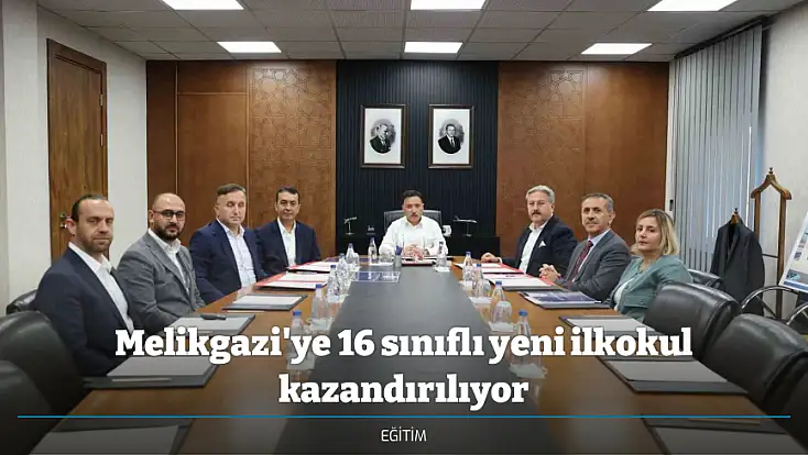 Melikgazi'ye 16 sınıflı yeni ilkokul kazandırılıyor