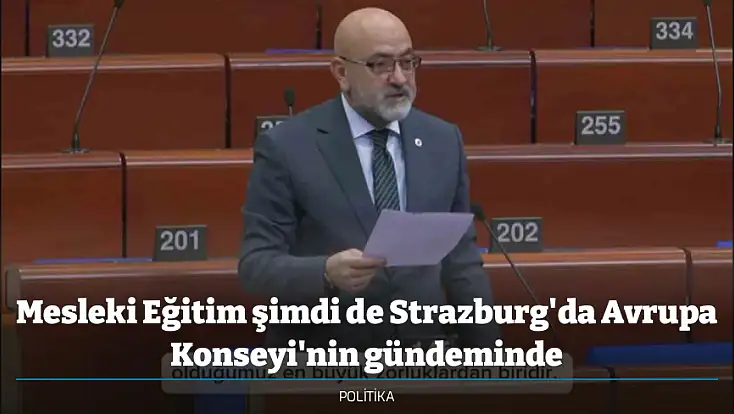 Mesleki Eğitim şimdi de Strazburg'da Avrupa Konseyi'nin gündeminde