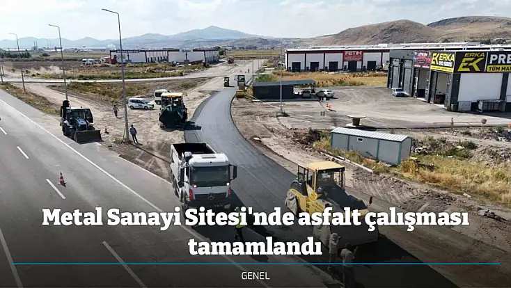 Metal Sanayi Sitesi'nde asfalt çalışması tamamlandı