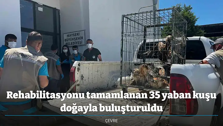 Rehabilitasyonu tamamlanan 35 yaban kuşu doğayla buluşturuldu