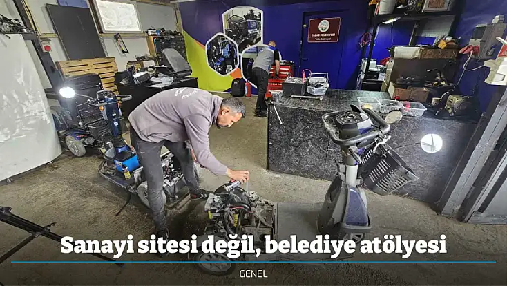 Sanayi sitesi değil, belediye atölyesi