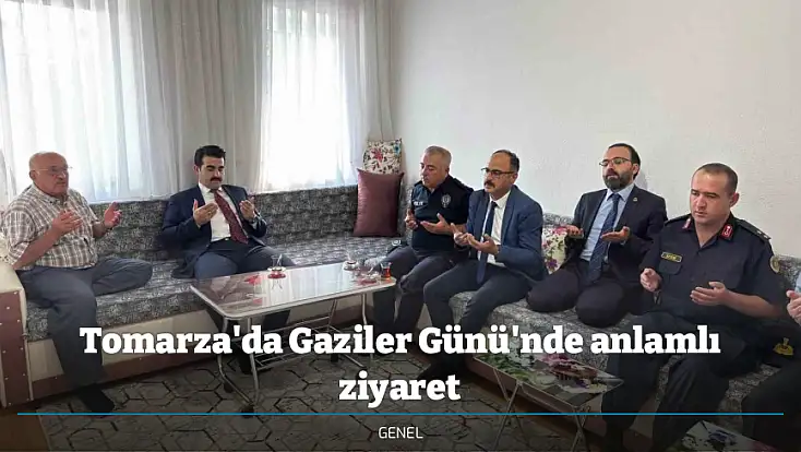 Tomarza'da Gaziler Günü'nde anlamlı ziyaret