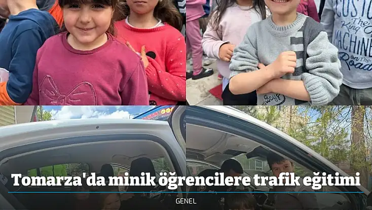 Tomarza'da minik öğrencilere trafik eğitimi