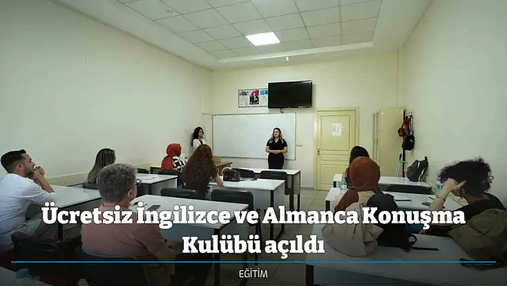 Ücretsiz İngilizce ve Almanca Konuşma Kulübü açıldı