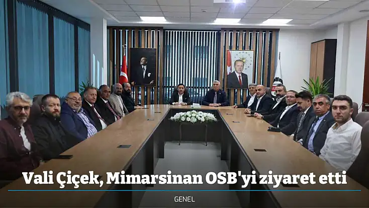 Vali Çiçek, Mimarsinan OSB'yi ziyaret etti