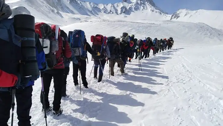 16. Erciyes Dağı Uluslararası Tırmanışı yapıldı