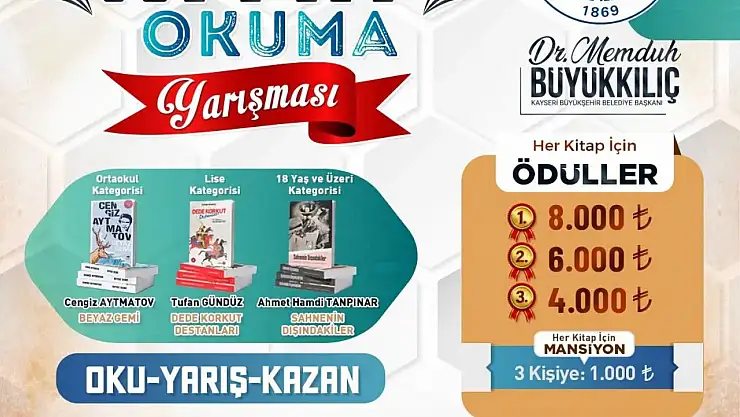 4. Kitap Okuma Yarışması'na başvurular başladı