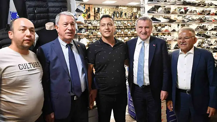 Bakan'dan Kayseri esnafına ziyaret