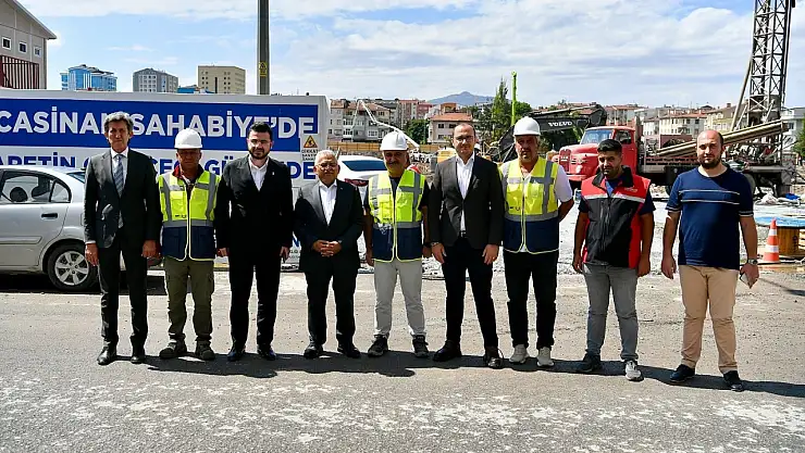 Başkan Büyükkılıç ile Başkan Okandan'dan, Sahabiye Projesi 2. Etap çalışmalarına inceleme