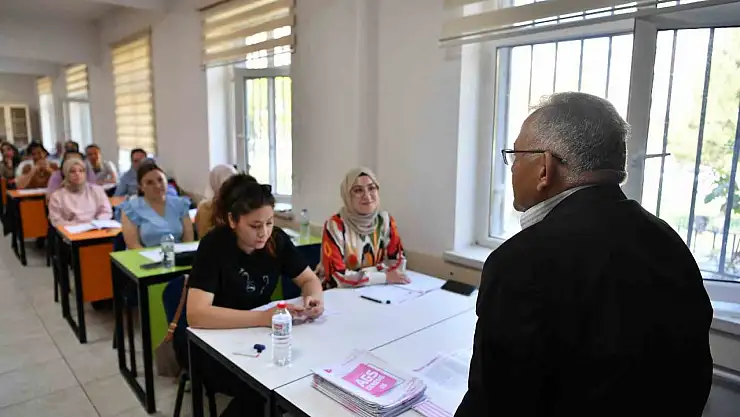 Başkan Büyükkılıç, KAYMEK AGS Kursu öğrencileri ile buluştu