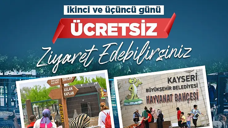 Bayramda hayvanat bahçesi ücretsiz