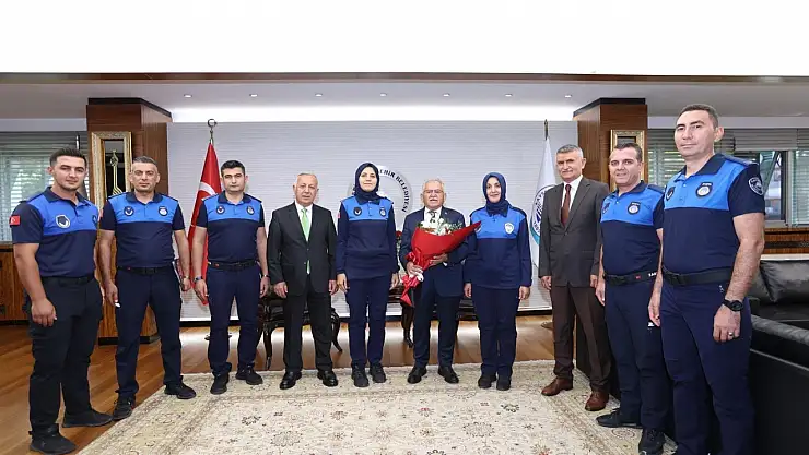 Büyükkılıç, 199. kuruluş yıl dönümü ve Zabıta Haftası'nda zabıta teşkilatı mensuplarını kabul etti