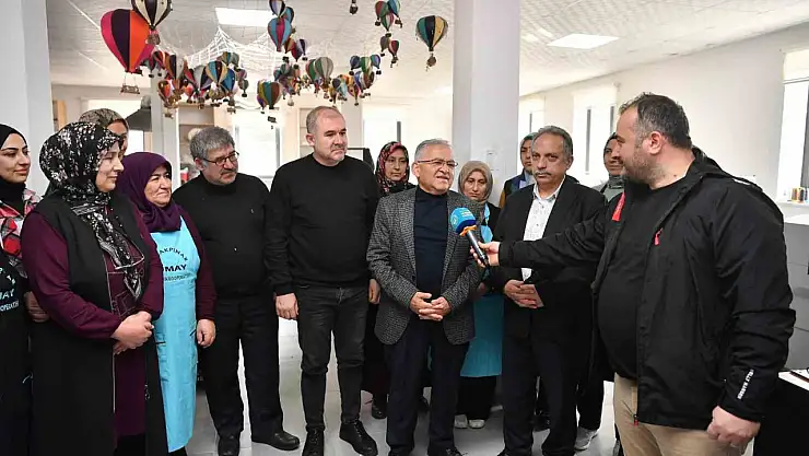 Büyükkılıç'tan kadın kooperatifine ziyaret