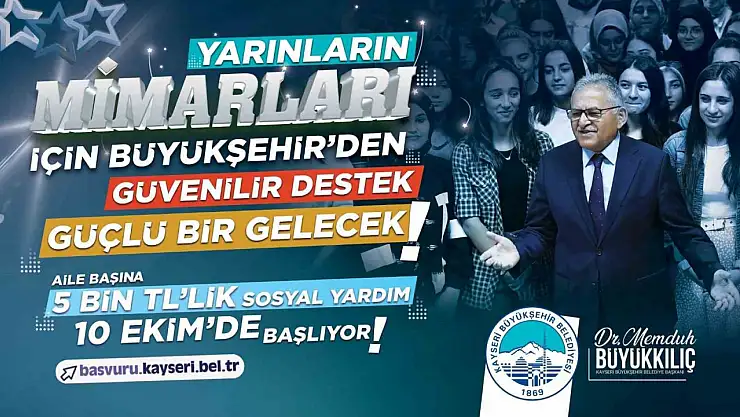 Büyükşehir'in 5 bin TL'lik sosyal yardım başvuruları başlıyor