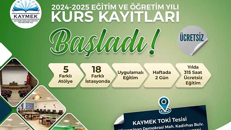KAYMEK'te kurs kayıtları başladı