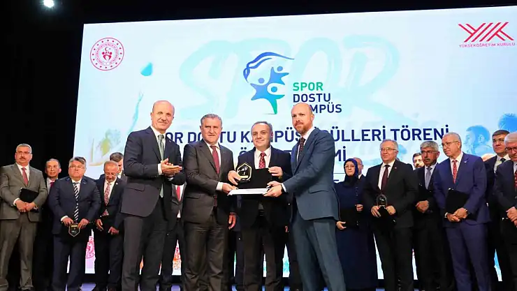 ERÜ'ye YÖK'ten 'Spor Dostu Kampüs' birincilik ödülü