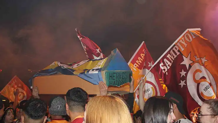 Galatasaray'ın şampiyonluğu Kayseri'de coşkuyla kutlandı