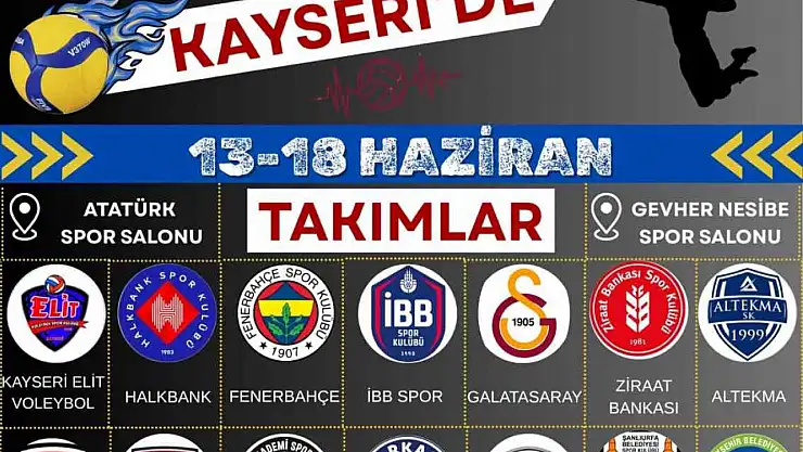 Genç Erkekler Türkiye Voleybol Şampiyonası finalleri Kayseri'de