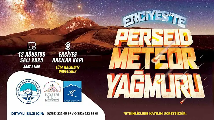 Gökyüzü tutkunları, meteor yağmuru için Erciyes'te buluşacak