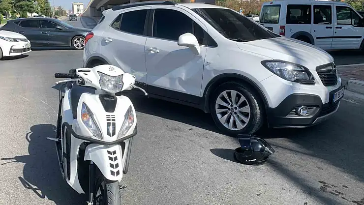 Karaman'da cip ile motosiklet çarpıştı: 1 yaralı