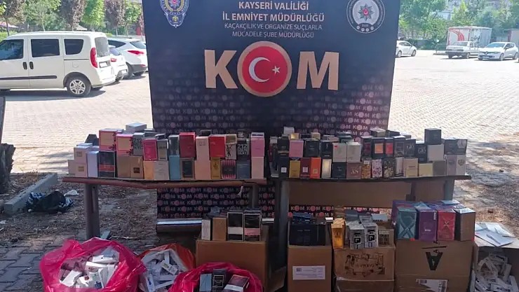 Kayseri'de 'kaçak parfüm' operasyonu: 2 gözaltı