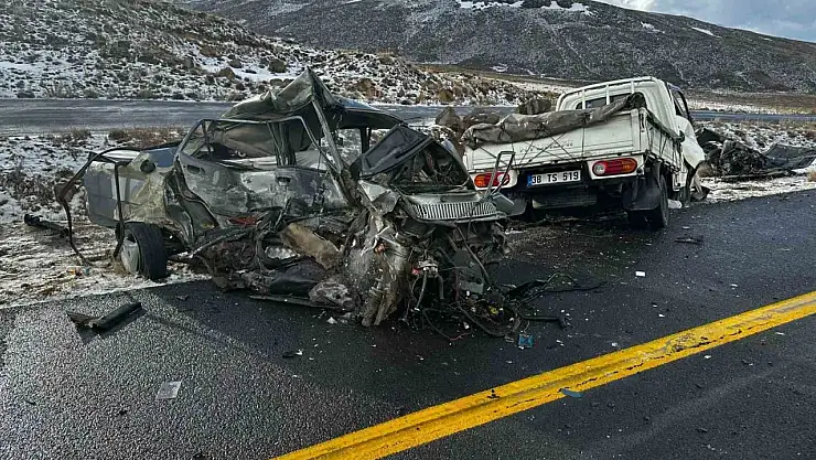 Kayseri'de feci kaza: 1 ölü, 1 yaralı