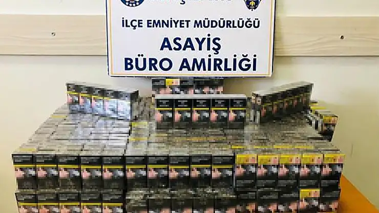 Konya'da polisten kaçak sigara ve tütün operasyonu