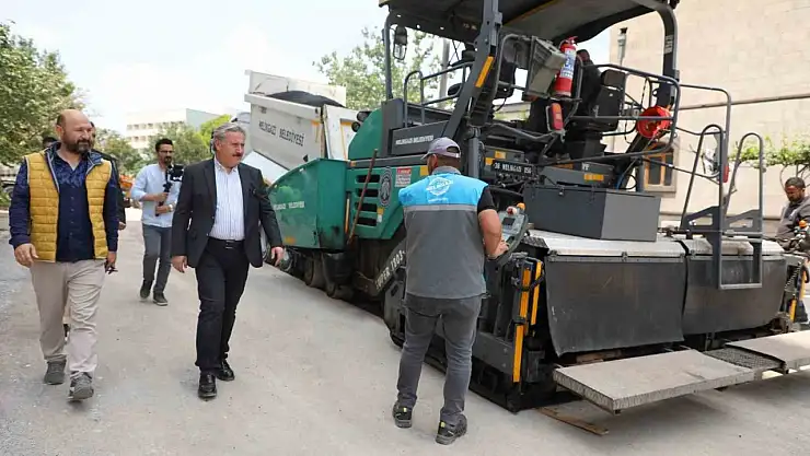 Melikgazi Belediyesi, 17 bölgede yol çalışması yapıyor