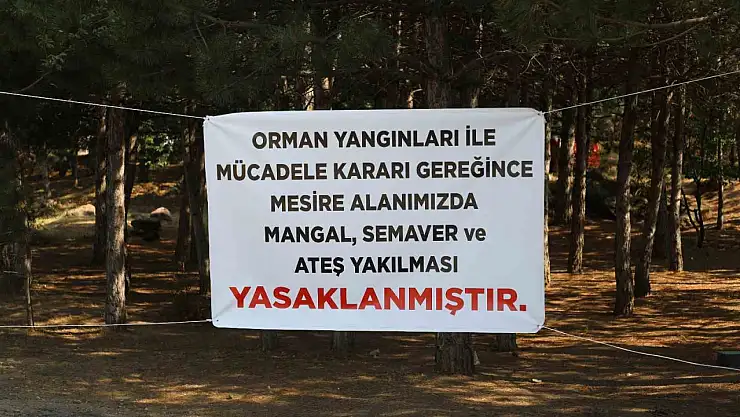 Melikgazi Belediyesi uyardı: Mesire alanlarında mangal, semaver yakmak yasak