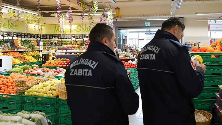 Melikgazi Belediyesi zabıta ekipleri fahiş fiyata karşı sahada