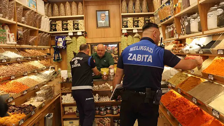 Melikgazi Zabıtası'ndan bayram öncesi sıkı denetim