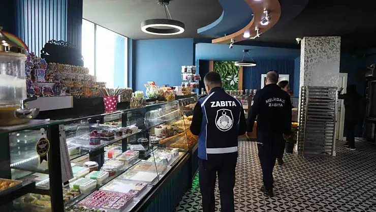 Melikgazi Zabıtası'ndan Ramazan Bayramı öncesi gıda denetimi
