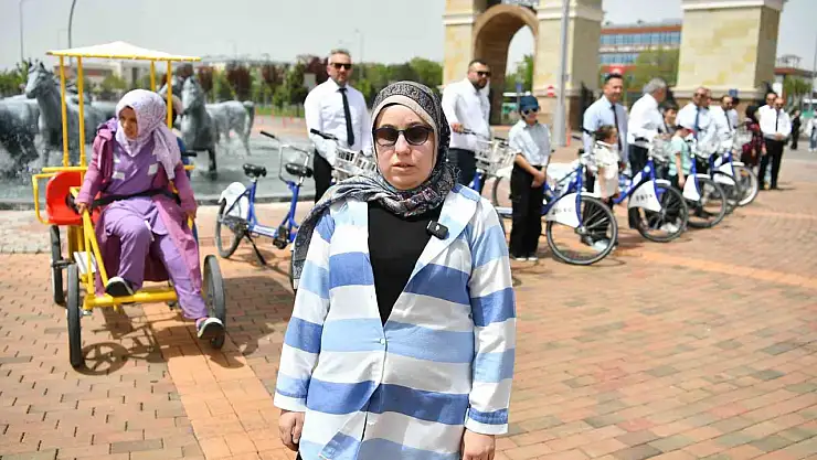 Özel vatandaşlar, ilk kez bisiklet sürdü