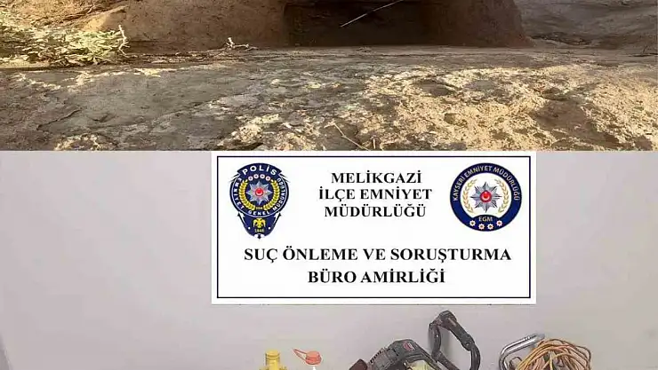 Polis ekiplerinden kaçak kazıya suçüstü: 4 gözaltı