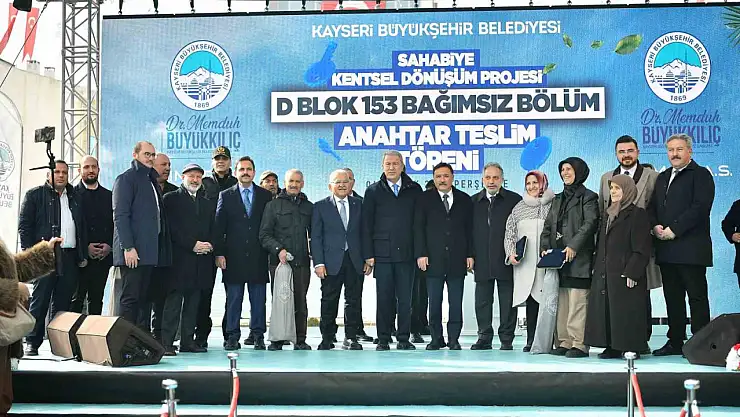 Sahabiye'de anahtarları teslim eden Başkan Büyükkılıç: 'Kayseri belediyeciliği icraat üretir'