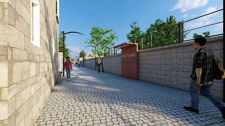 Talas'ta 'Türkçe Sokağı' hayat buluyor