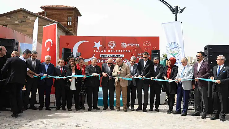 Talas'ta Türkçe Sokağı açıldı