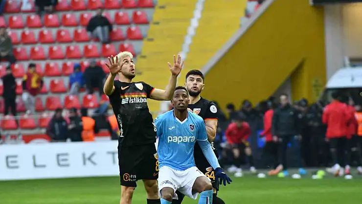 Trendyol Süper Lig: Kayserispor: 0 - Trabzonspor: 0 (Maç sonucu)