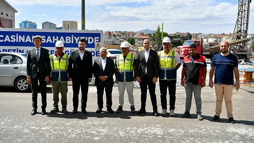 Başkan Büyükkılıç ile Başkan Okandan'dan, Sahabiye Projesi 2. Etap çalışmalarına inceleme