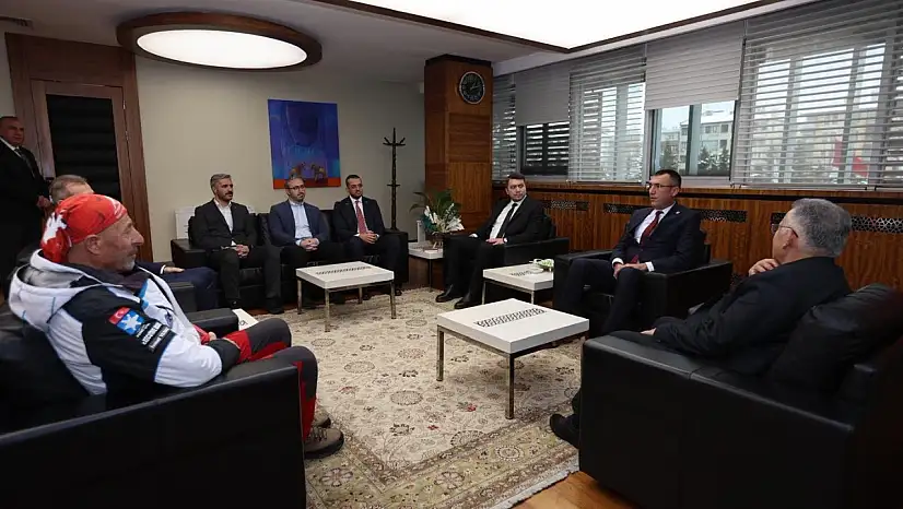 Başkan Büyükkılıç, Türkiye Dağcılık Federasyonu heyetini ağırladı