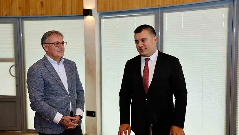 Başkan Özdoğan'dan Kaymakam Dertlioğlu'na veda ve teşekkür