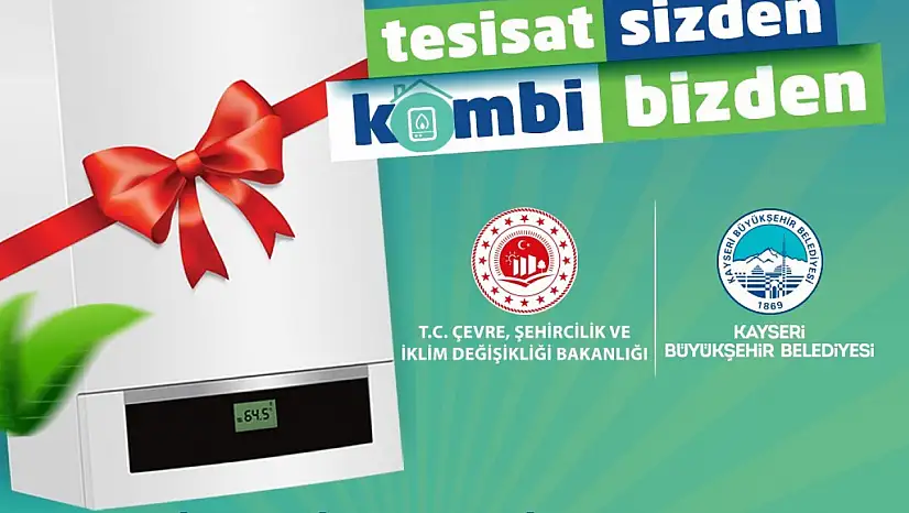 Büyükşehirin 'Tesisat Sizden, Kombi Bizden' projesi başvuruları devam ediyor