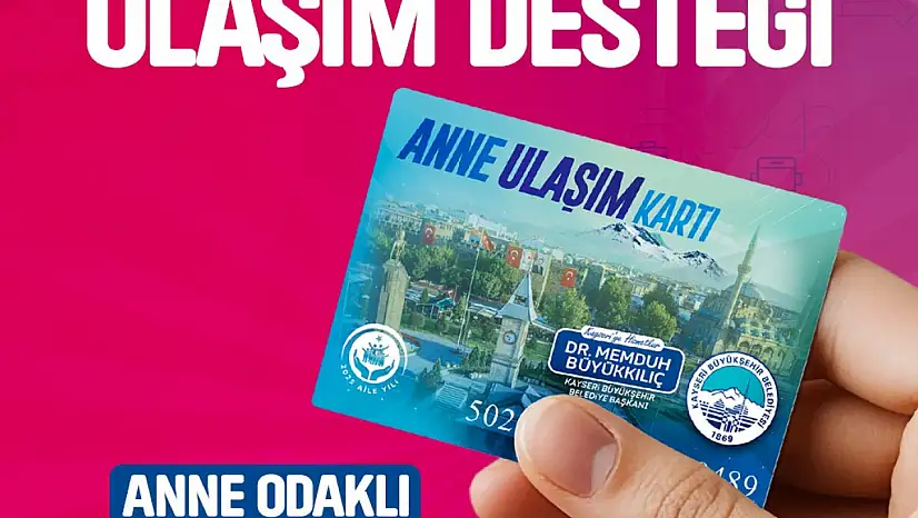 Büyükşehirin anlamlı projesi Anne Ulaşım Kartı'ndan 2025'te bin 16 anne faydalandı