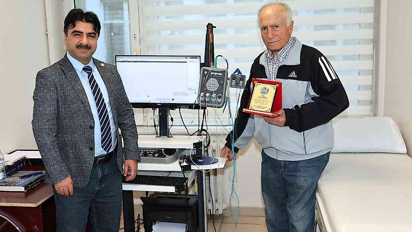 ERÜ Hastanelerine, hayırsever tarafından EMG cihazı bağışlandı