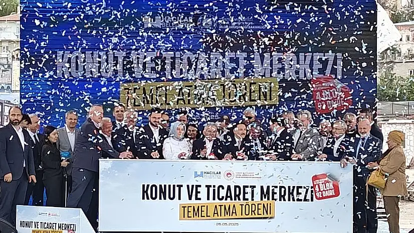 Hacılar'da konut ve ticaret merkezi temel atma töreni yapıldı