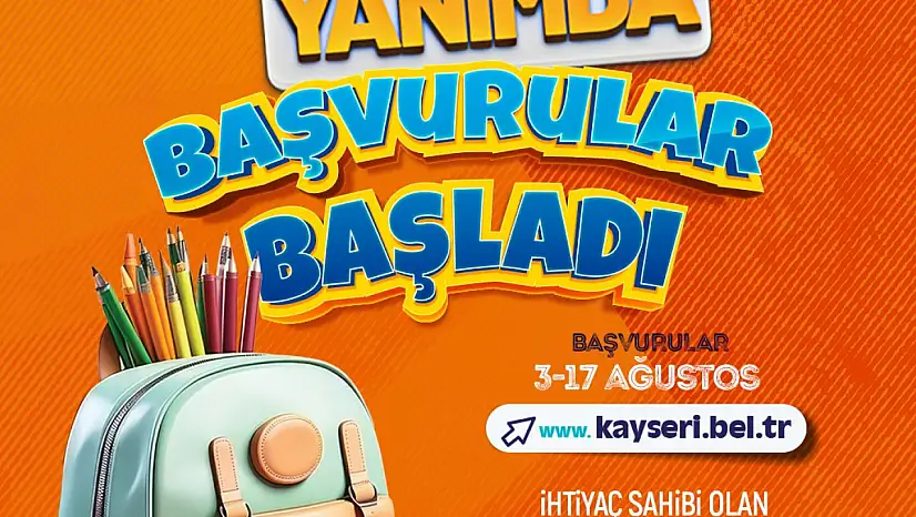 Kayseri Büyükşehir'in 5 bin TL'lik eğitim desteği başvuruları başladı