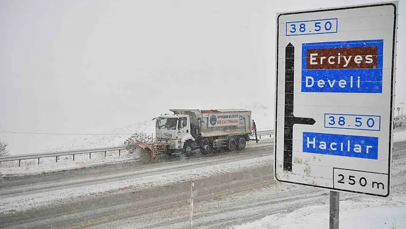 Kayseri'de 137 mahalle yolu kapalı