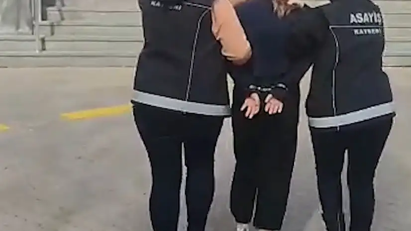 Kayseri'de 30 yıl 9 ay kesinleşmiş hapis cezası olan kadın hükümlü yakalandı